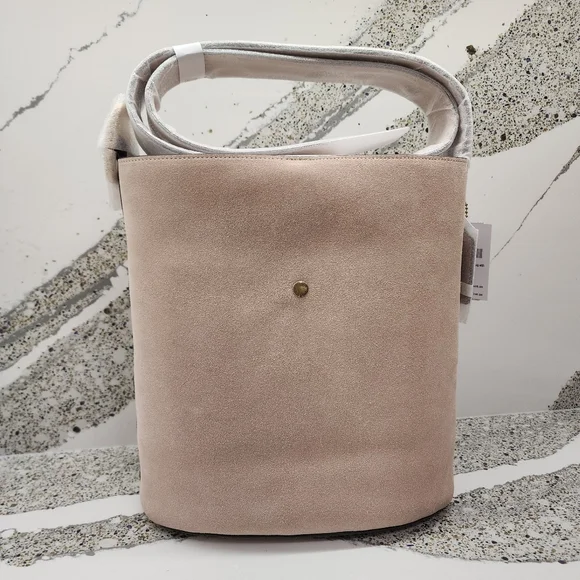 Coach Kisslock Bleecker Bucket Bag in Pink Nuage Suede NWT - Picture 11 of 14